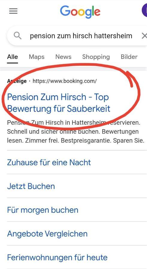 Hotel-Pension Zum Hirsch Hattersheim am Main Extérieur photo